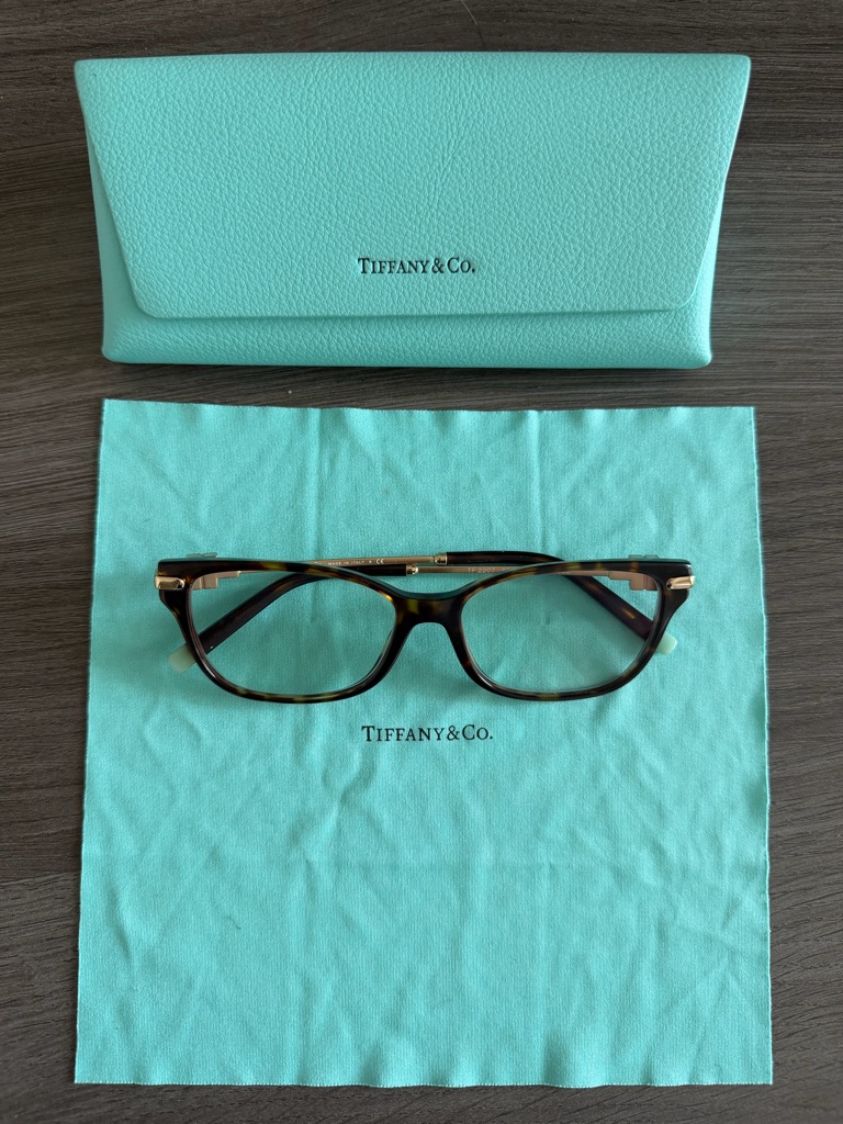 Tiffany & Co. Women's Tortoiseshell Glasses Tf 2207 With Tiffany Blue Case